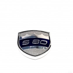 Эмблема S80 "корона" серебро Volvo